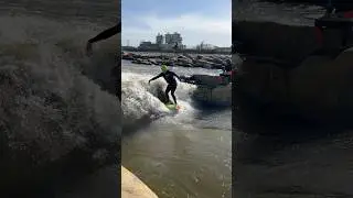 World&rsquo;s Smallest Surfboard at Tulsa Wave Park
