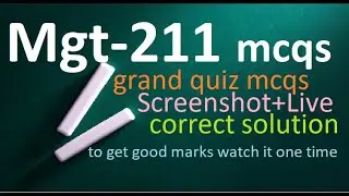 mgt211 grand quiz mcqs