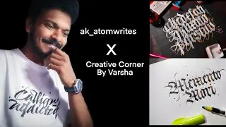 Artist interview | @ATOMCALLIGRAPHY X @VisualsbyVarsha | Calligraphy as a profession |