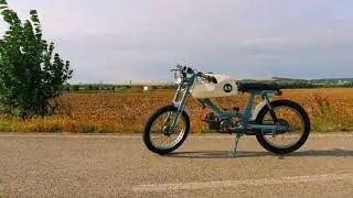 Babetta 207 custom built Caferacer - retro moped czechoslovakia