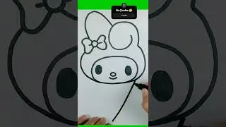 &Ccedil;ok Kolay Sevimli My Melody Resmi &Ccedil;izimi Ve Boyama Videosu #howtodraw #mymelody #kolay&ccedil;izimler #art