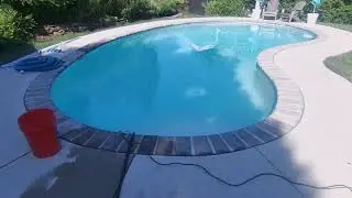 How to lower pool water levels after a storm.