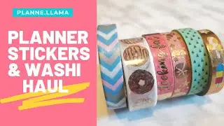 PLANNER STICKER AND WASHI HAUL