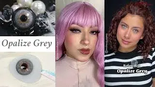 Akiwaii Opalize Grey Colored Contact Lens