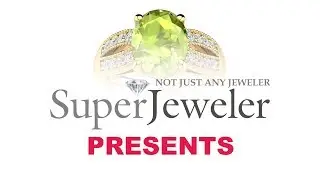 August Birthstone, Oval Shape Peridot and Diamond Ring In 14K Yellow Gold, SuperJeweler, JWL44980