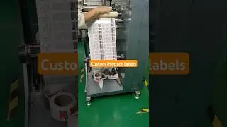 Custom self-adhesive product labels, stickers, and decals in various styles.#packagingfactory