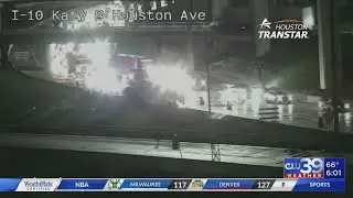 Hazmat Spill causes lane closures on I-10 Katy at I-45 | CW39 HOUSTON
