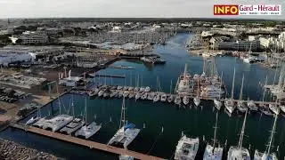 PORT CAMARGUE / GRAU DU ROI depuis le drone INFO GARD - H&Eacute;RAULT