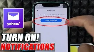 how to turn on yahoo mail notifications on iphone?