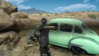 Final Fantasy XV - Highway Helper (Rescue Mission) Help Man with Stuck Car Give Repair Kit PS4 Pro