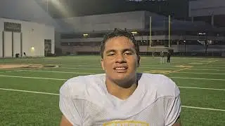 ARMY Sr Nose Tackle #62 Jacob Tuioti from Long Beach, CA on KState Win, Prep North Texas