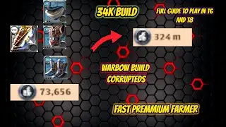 WARBOW 34K BUILD 1.2M PER FOOD- ALBION ONLINE