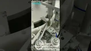 Cryo Tubes Automatic Filling Capping And Labeling Machine - Cryogenic Tubes Filling Capping Labeling