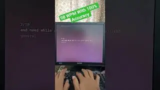 Typing 98 WPM with 100% Accuracy 🔥 | Mechanical Keyboard Sound ASMR #monkeytype #98wpm #typeandtech