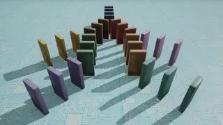 Unreal Engine Domino Animation
