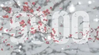 58 minutes white Christmas countdown flip clock