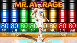 I CREATED The MOST AVERAGE BUILD on NBA 2K25! (ALL 80s STATS)