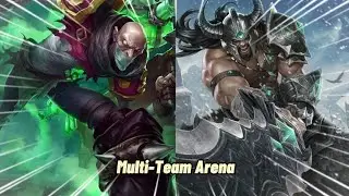 Singed and Tyndamere in Multi-Team Arena on League of legends [full game]