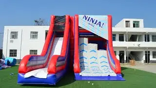 Ninja Wall#factorybouncehouse#factoryslide#bounce #bouncy #castle #inflatablebouncer #inflatable