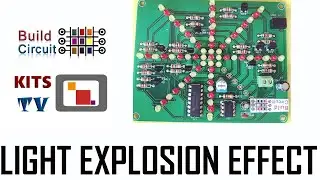 How to build Light explosion LED effect DIY electronic Kit using LEDs, NE555 and CD4017