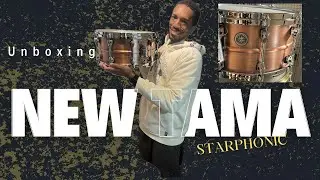 🥁 New TAMA Starphonic Copper snare!! Unboxing and sound check 🥁