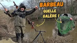 Quand le FEEDER en rivi&egrave;re est une vraie GAL&Egrave;RE !  |  P&ecirc;che du Barbeau en Hiver