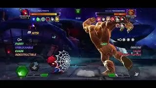 MCoC Spider Ham vs Sassy on node 47 (False Confidence, MiA, Fight or Flight)