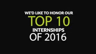 Top 10 Internships of 2016