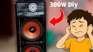 DIY 12 Inch Dual Subwoofer Home Theater | 300W Bass + RGB Lights