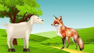 తెలివైన మేక, జిత్తులమారి నక్క |Cunning Fox and Brilliant Goat| Nursery Rhymes and kids Songs & Tales