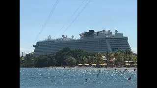 Norwegian Getaway cruise Day 4 - Harvest Caye - December 13th, 2017 4K Part 1