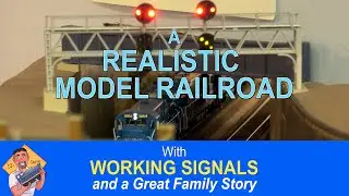 REALISTIC MODEL RAILROAD with WORKING SIGNALS and MORE!