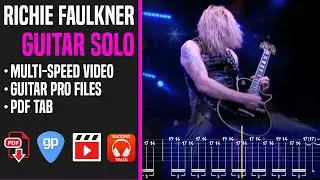 RICHIE FAULKNER - GUITAR SOLO - Animated Tab Lesson