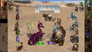 Heroes 3 COMBAT One year growth Neutral 1 vs Bulwark HoTA v1.8