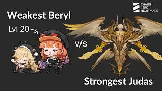 Level 20 Beryl SMASHES Judas Difficulty 10 in Chaos Zero Nightmare