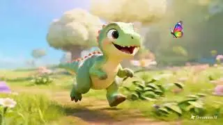 Baby Dino Dreams Alone Under a Tree&hellip; 🦖🌳