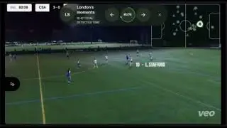 Highlights from ECNL RL Virginia Showcase - LONDON STAFFORD - Center Back #10 - CSA ECNL 09 White  