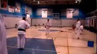 Ryan Galbraith and Darrell Paetsch - IKD Saskatchewan Kumite Brown-Black Belts Nov 30, 2013 -