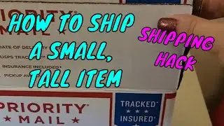 How To Ship A Small, Tall Item ~ Reseller Shipping Trick/Hack ~ Box Stacking for Shipping