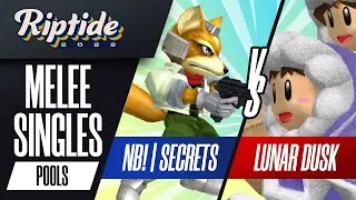 Secrets vs Lunar Dusk - Melee Singles Pools - Riptide 2022 | Fox vs Ice Climbers
