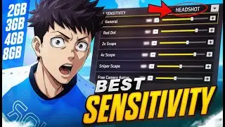 FREE FIRE BEST SENSITIVITY For 2GB,3GB,4GB All Phones ☠️⚙️ || Pro Secret HEADSHOT SETTINGS