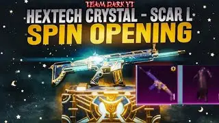 New Upgradable Hextech Crystal Scar-L Lucky Spin || hextech crystal scar-L skin Crate Opening BGMI