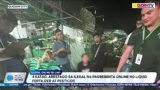 4 KATAO, ARESTADO SA ILEGAL NA PAGBEBENTA ONLINE NG LIQUID FERTILIZER AT PESTICIDE