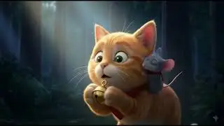 The Midnight Chase: Kitten & Mouse Best Friends Save the Day! 🐱🐭✨.  #CuteKitten 