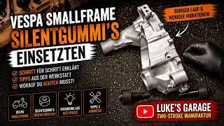Vespa Smallframe Silentgummi / Silentlager einsetzten ins Motorgehäuse Vespa V50 PK50 XL2 ET3 50N
