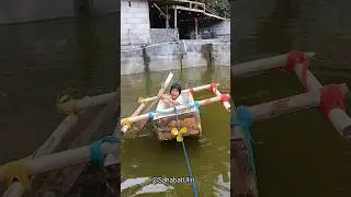 BIKIN PERAHU DARI BEKAS KULKAS BUAT MAIN DI KOLAM