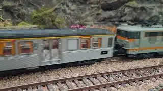 Rame RIO 70 livr&eacute;e Metrolor et BB 16700 1/2,  Talange Sur Les Rails