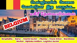 || How to get job in Belgium || Work Visa || Belgium Cost Of Living || #Tamil