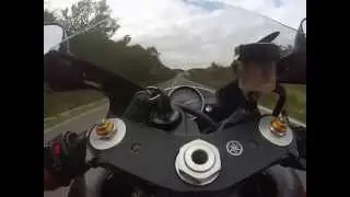 Yamaha R1  How to use a slip road
