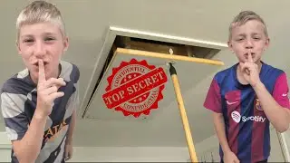 ON CONSTRUIT UNE CABANE DANS UNE PIÈCE SECRÈTE !!